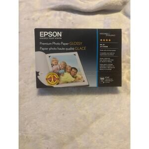 NEW! 100 Pack - Epson S041727 Premium 4" x 6" Photo Paper GLOSSY 68lb High Gloss